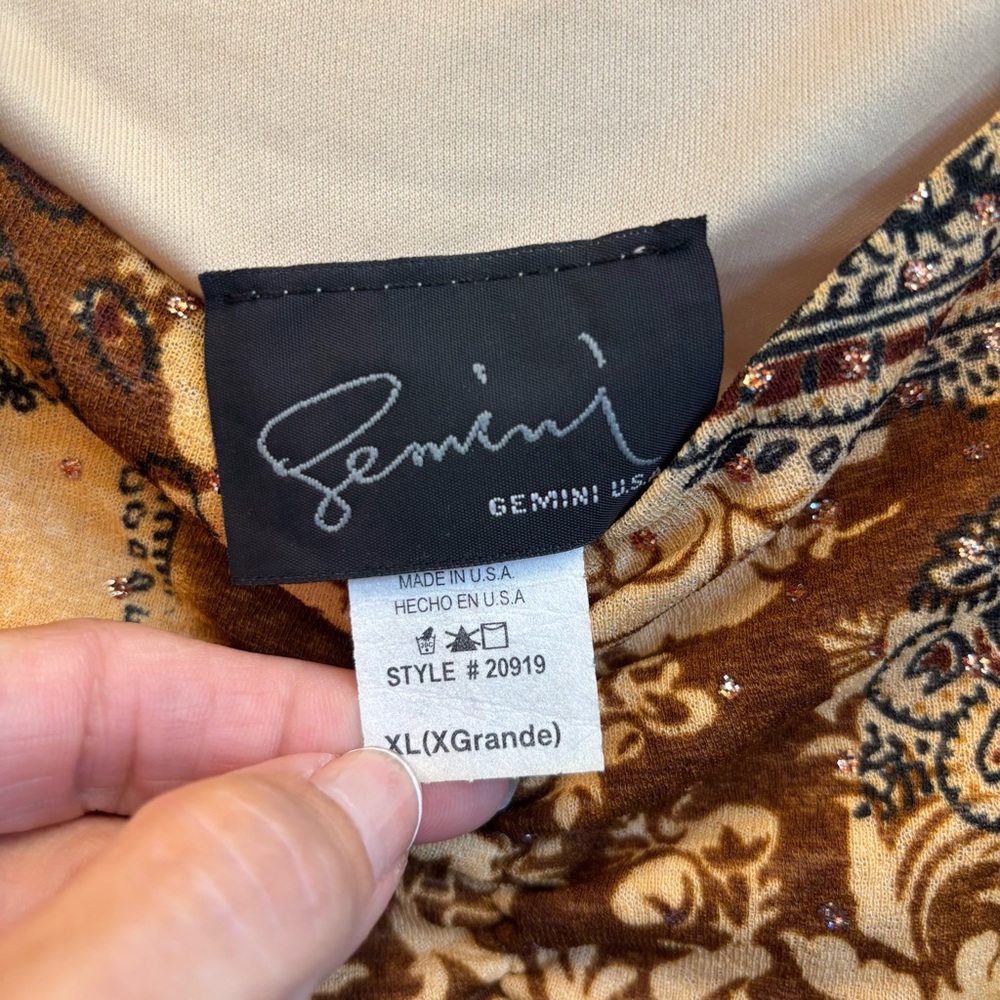 Y2K Vintage Tank Top Gemini XL Babydoll asymmetrical hem - Picture 4 of 10